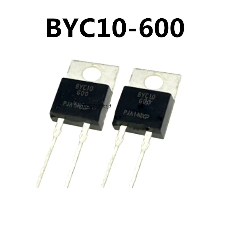 Оригинальный Новый 5 шт./BYC10-600 BYC10 10A 600V TO-220AC TO220 | Электронные компоненты и