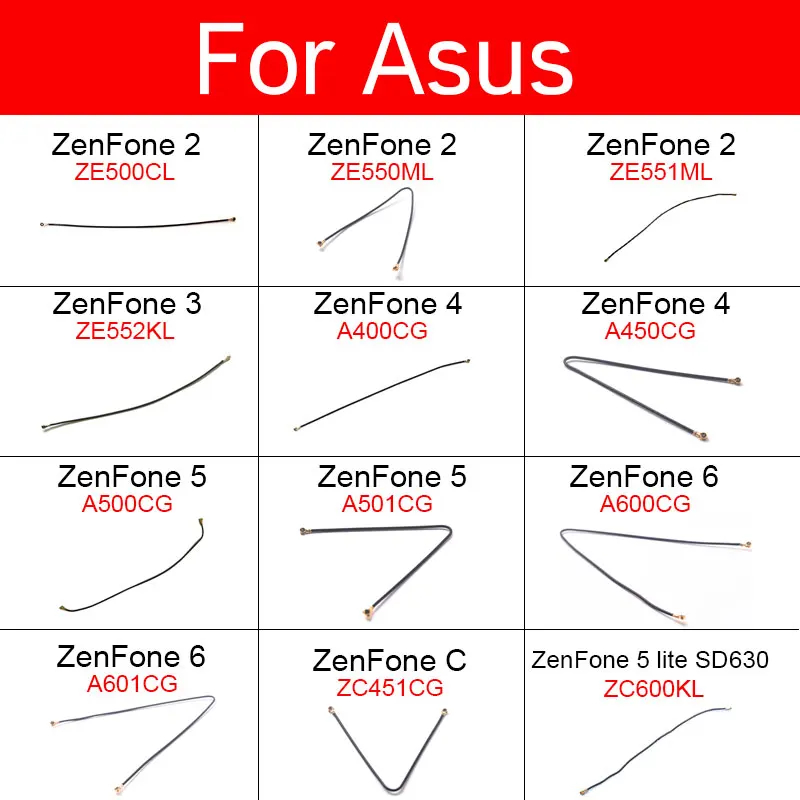 Segnale Antenna Flex Per Asus Zenfone 2 3 4 6 C 5 Lite Sd630 Ze-500Cl/550Ml/551Ml/552Kl/554Kl/620Kl Zc-600Kl/451Cg A400/500/600Cg