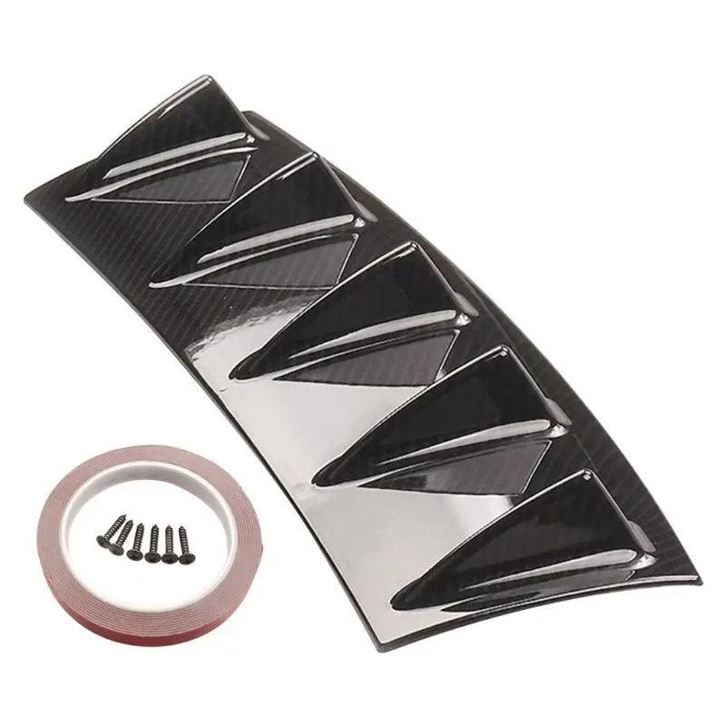 

Universal Car Rear Bumper Lip Diffuser 5 Fin Shark Fin Style Car Black Bumper