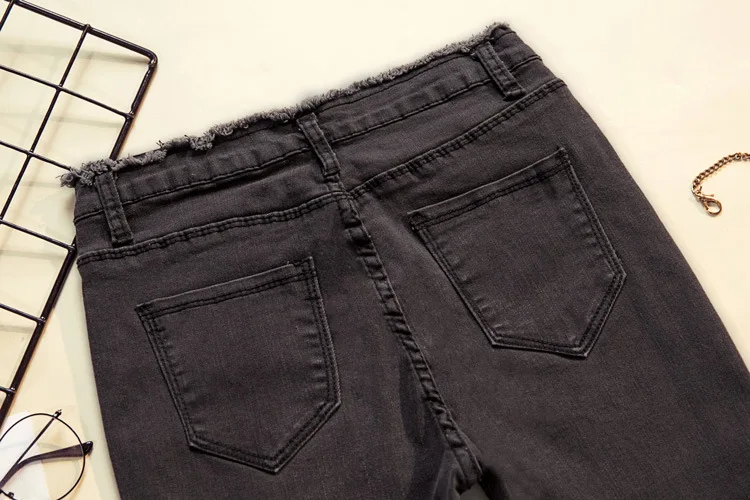 Плотные вельветовые джинсы с высокой талией для женщин, зима, обтягивающие Стрейчевые теплые джинсы, штаны для мамы, черные джинсовые брюки с начесом, размер 25-32