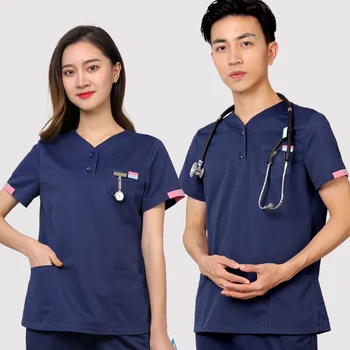 

Dental surgeon uniform Operating room hand-washing uniform male and female dental nurses summer brush uniform