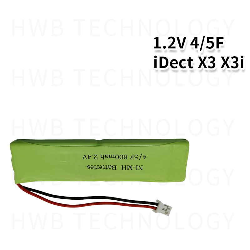1 шт./лот Sanik ni-mh 2,4 в 800 мАч беспроводной телефон батарея iDect X3 X3i 2SN-3/5F60H-H-JP2 США