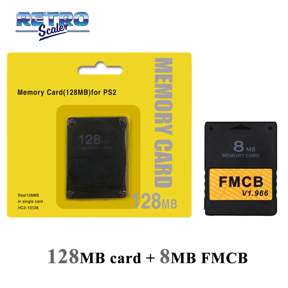 Ретро сканер 128 Мб функция сохранения памяти для всех PS2 + V1.966 FMCB Бесплатная карта