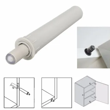 5PCS Gray Cabinet Catches White Damper Buffers For Door Stop Kitchen Cupboard Quiet Drawer Soft Close Furniture Hardware