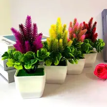 Artificial Plants Bonsai Small Tree Simulation Pot Plants Fake Flowers Table Potted Ornaments Home Decoration Hotel Garden Decor