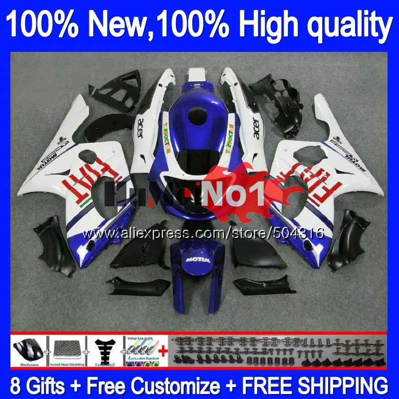 YZF 600R для YAMAHA Thundercat YZF-600R сине-белые 39MC. 24 YZF600R 2002 2003 2004 2005 2006 2007 96 02 03 04 05 06 07 обтекатель
