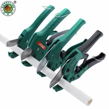 Для резки ПВХ труб ножницы из алюминиевого сплава шланг режущая трубка резак с трещоткой шестерни ножницы для ПВХ/ПУ/ПП/ПЭ ручные инструменты