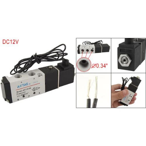 

4v110-06 P T1/8 Air Outlet 2 Position Solenoid Valve Dc 12v