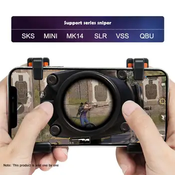 

Durable Conduction Game Trigger Wear-resistant M16 Capacitive Phone Gamepad Mobile Trigger Game Controller Gaming Joystick