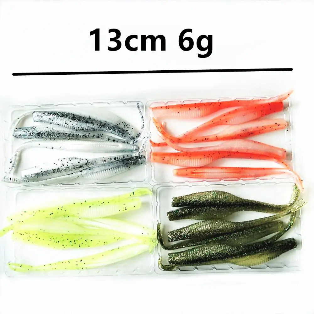 Swolfy 24 шт. Горячая Приманка Rock Shad 13 см 6 г рыболовные приманки приманка для морской рыбалки Мягкая приманка-форель приманка Pesca