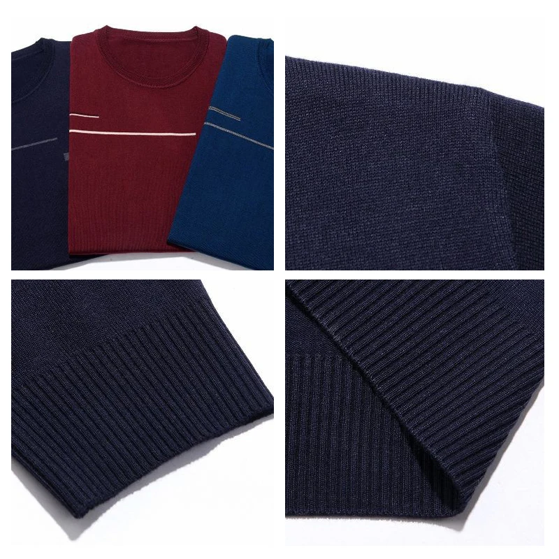 Promo Men Brand Basic Sweater Men Clothes 2020 Autumn Winter Sweater Thick Warm Pullover Men Business Casual Pull Homme Sweaters