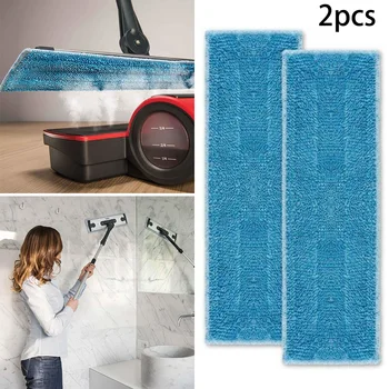 

2PCS Washable Reusable Microfibre Mop Cloths For Polti Moppy Steam Engine PTEU0275 - PTEU0275a MOPPY RED For Floors