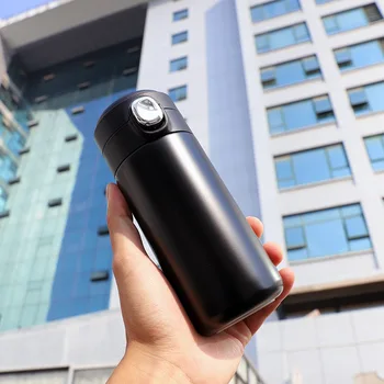 

Solid Color 304 Stainless Steel Vacuum Flask Cup Exquisite Minimalism Smooth Simple Large Capacity Water Thermo Cup Gift