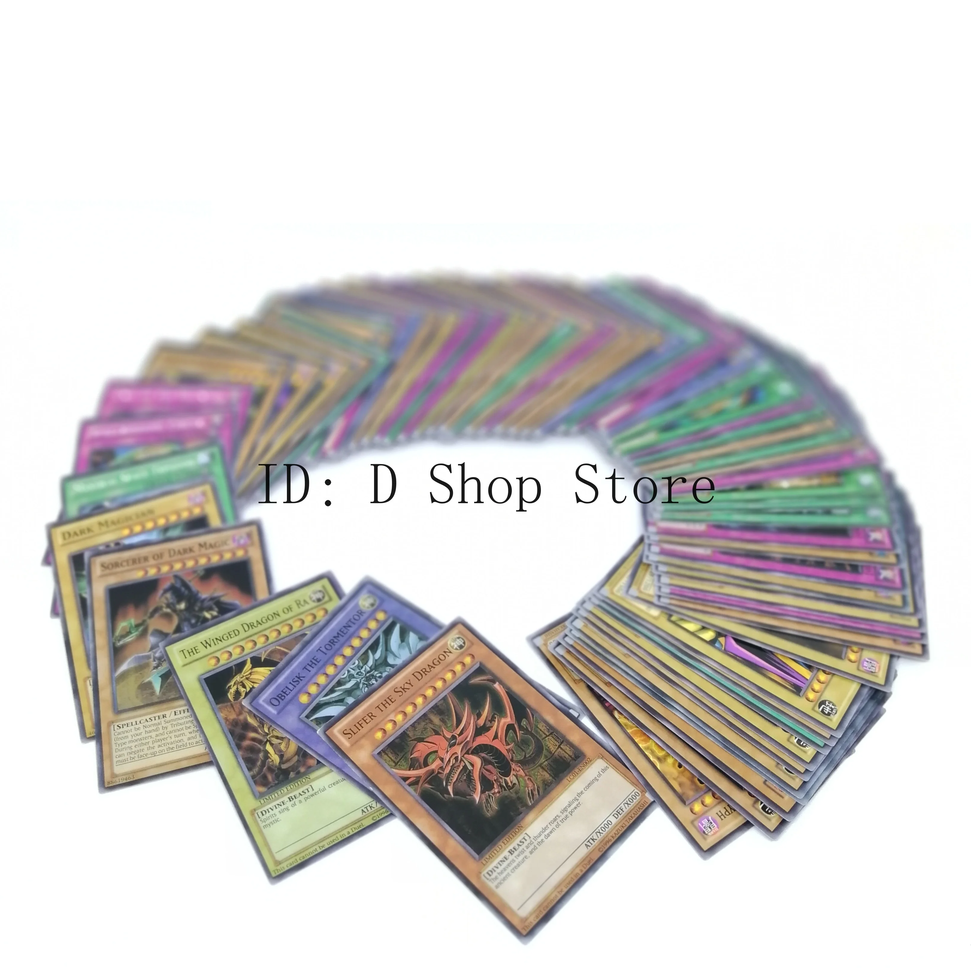 66 шт. карты Yu Gi Oh с 3 волшебными богами коллекция для влюбленных Yogioh|Настольные