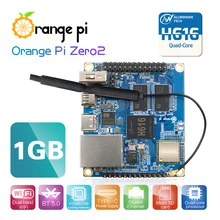 Laranja pi zero 2 1gb ram com chip allwinner h616, suporte bt, wif, executar android 10, ubuntu, debian os única placa