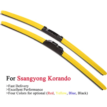 

HESITE Colorful Front Car Wipers For Ssangyong Korando 2 C C200 KJ New Accessories 2011 2012 2013 2014 2015 2019 2020 Black Blue