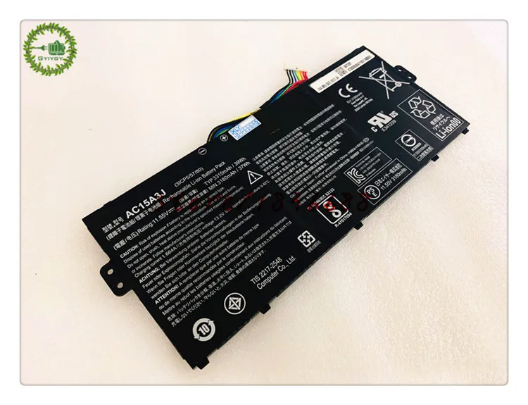 GYIYGY 3315mAh 11 55 V 39wh аккумулятор AC15A3J KT.00303.017 для Acer Chromebook C735 CB3-131 C738T CB5-132T | Компьютеры и