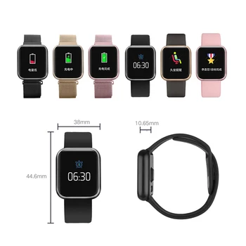 

P80 Smart Watch Women Men Waterproof Fitness Tracker Heart Rate Blood Pressure Monitor Smartwatch PK P68 P70 AW6 B57