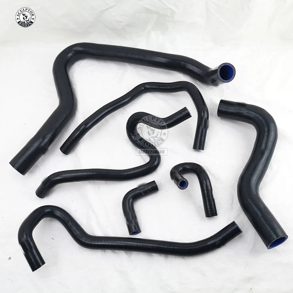 Комплект силиконовых шлангов радиатора для HONDA ACCORD SiR-T F20B CF4 euro-r CL1 97-00(7 шт) красный/синий/черный