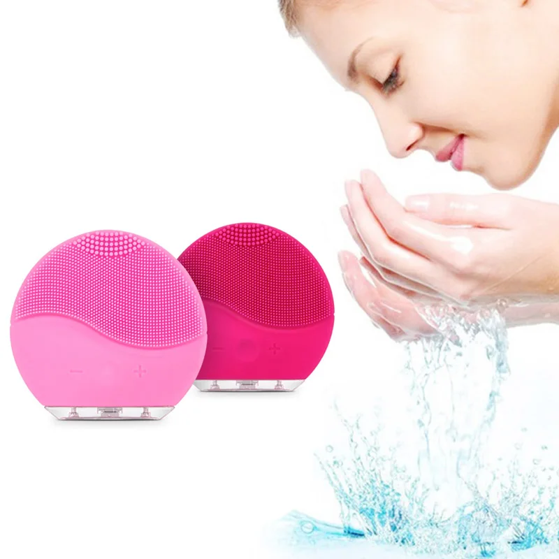 

Face Cleaning Mini Electric Massage Brush Washing Machine Waterproof Silicone Cleansing Tools