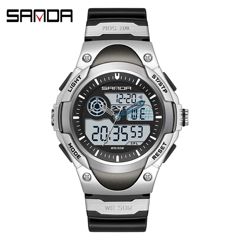 Reloj Hombre Men Watches Luxury Brand Electronic Clock Dual Time Digital Quartz Wristwatch Man Waterproof Sport Watch Men