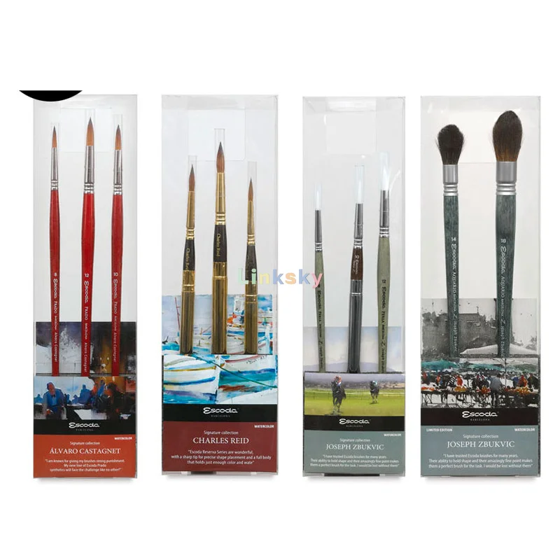 Escoda Signature Collection Artist Watercolor Brush Set,Painter