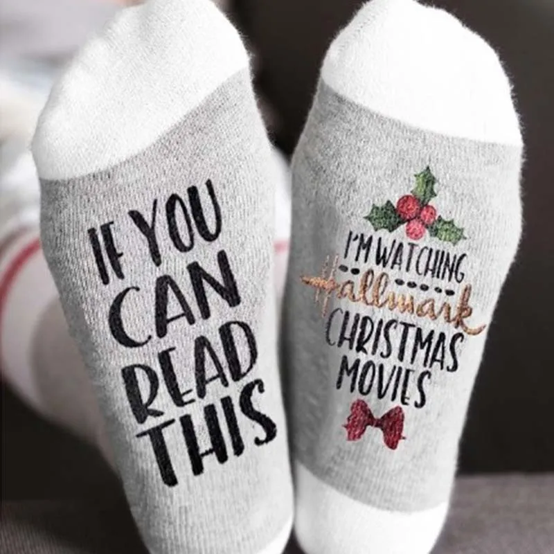 Рождественские хлопковые носки, подарки Санты, рождественские чулки, рождественские украшения для дома, нового года - Цвет: Christmas 3