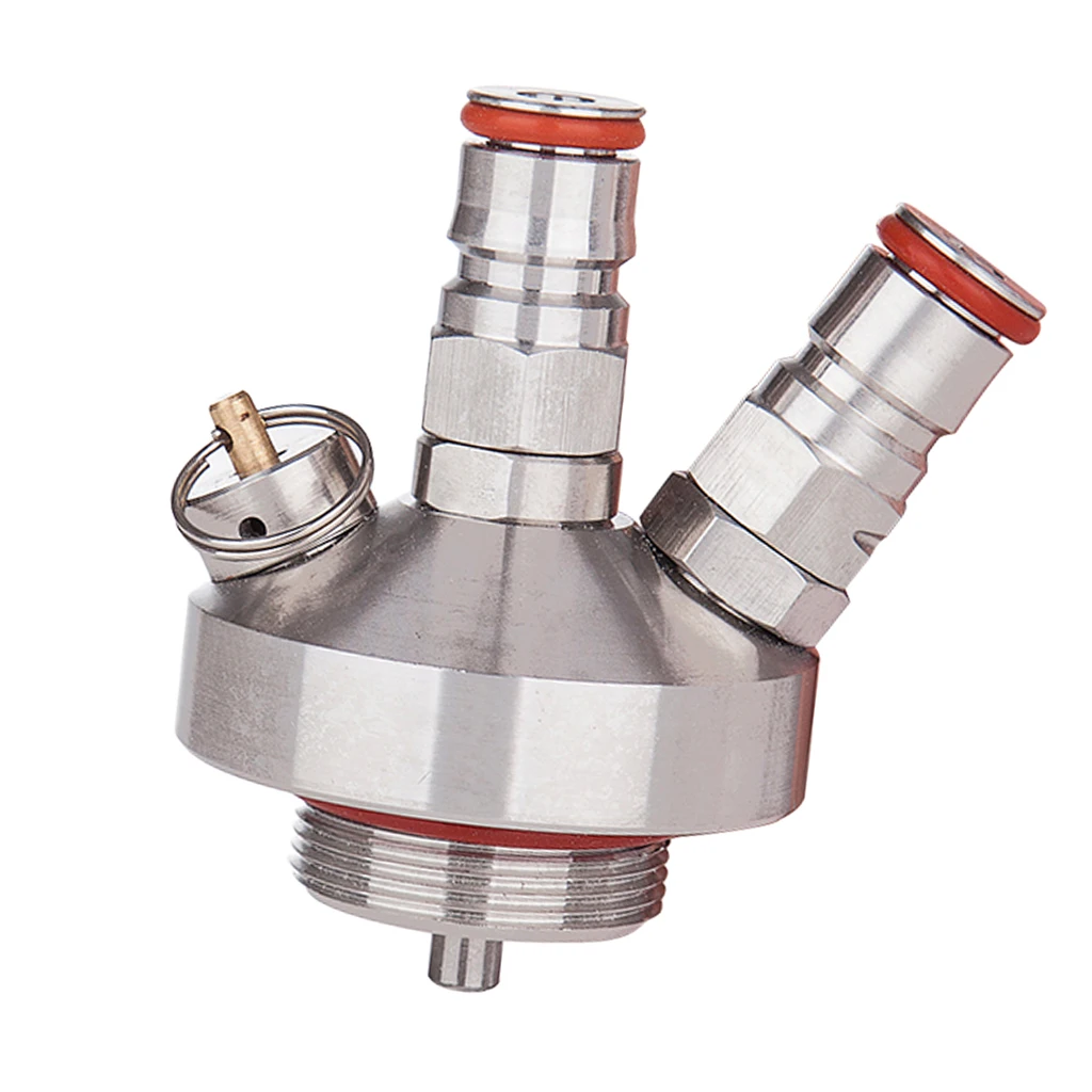 2pcs Stainless Steel Keg Beer Growler Spear Tap Dispenser for Beer growler w/hose