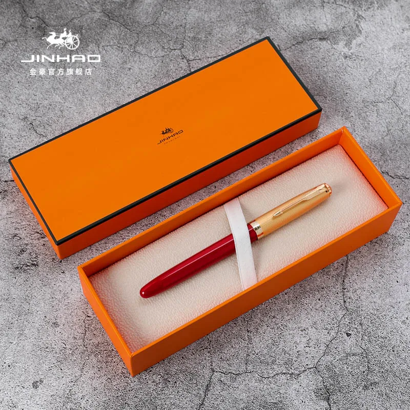 Jinhao 85 Fountain Pen Golden Cap Extra Fine Nib 0.5mm Ink Pen fountain pen