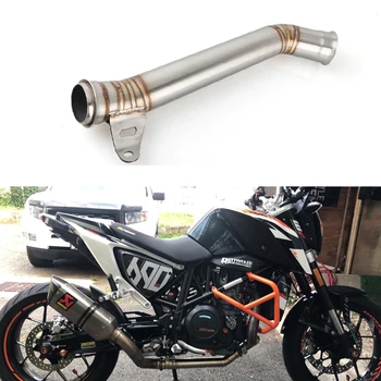 

For KTM 690 DUKE 2012-2019 Duke690 Catalyst Delete Link Pipe Slip-on Motorcycle Catalizador Eliminator Exhaust Escape