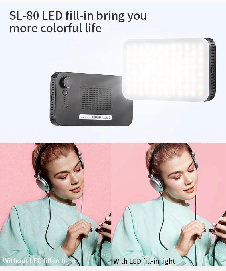 Светодиодный светильник лампы для DSLR Камера видеокамеры фотографии мини