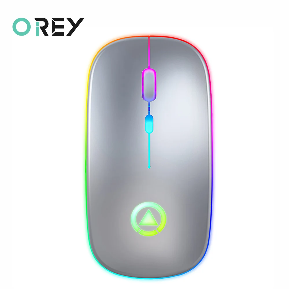 Мышь компьютерная беспроводная Бесшумная 2 4 ГГц 1600DPI RGB подсветка|Мыши| |