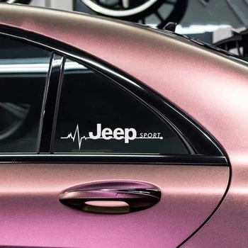 

2Pcs Car Styling Sport Emblem Rear Windows Body Side decoration Sticker Decal For JEEP Chrysler Grand Cherokee Wrangler Compa