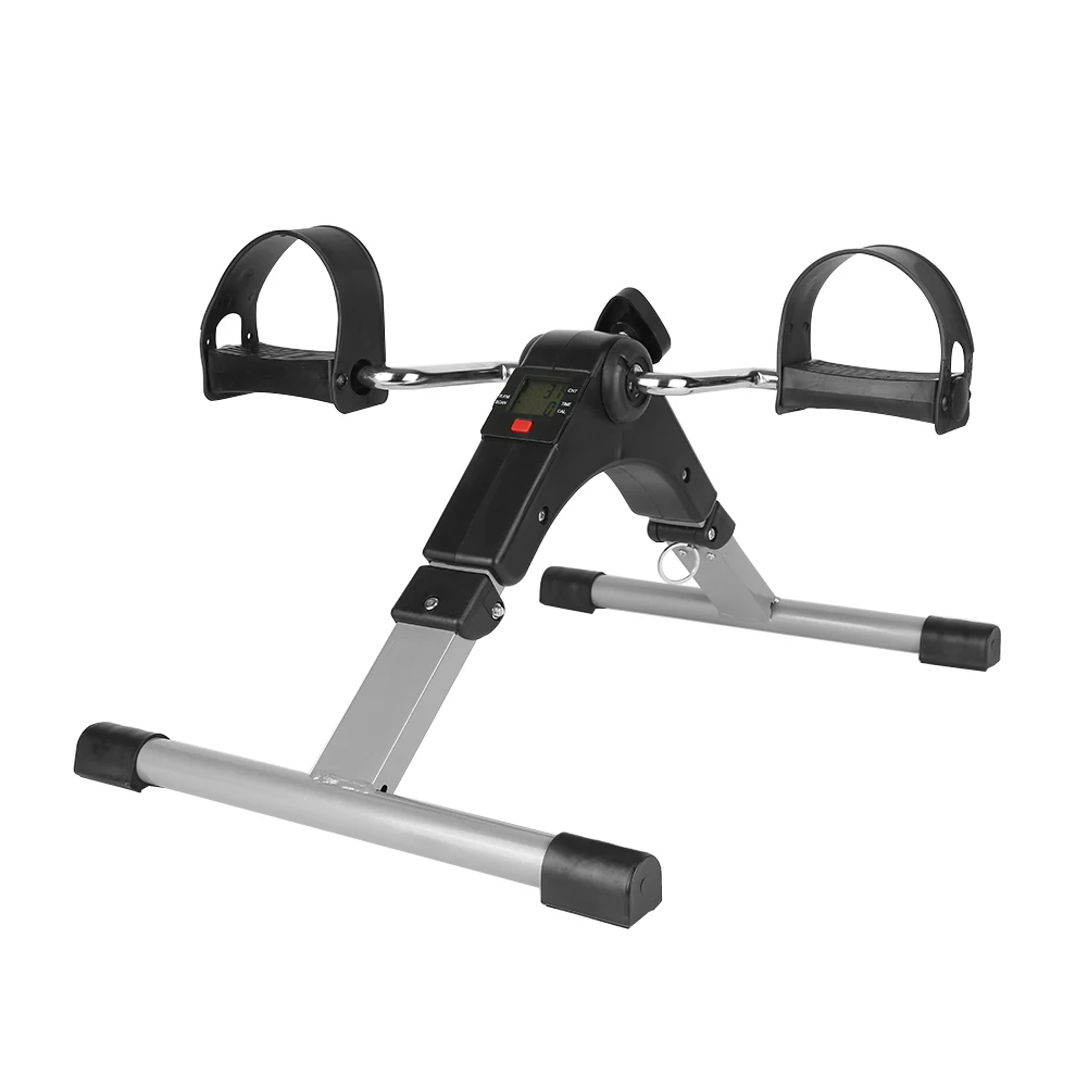 Portable Stepper Treadmill Cardio Fitness Steppers Leg Machine Home Gym Exercise Mini Spinning Bike HWC - Цвет: Черный