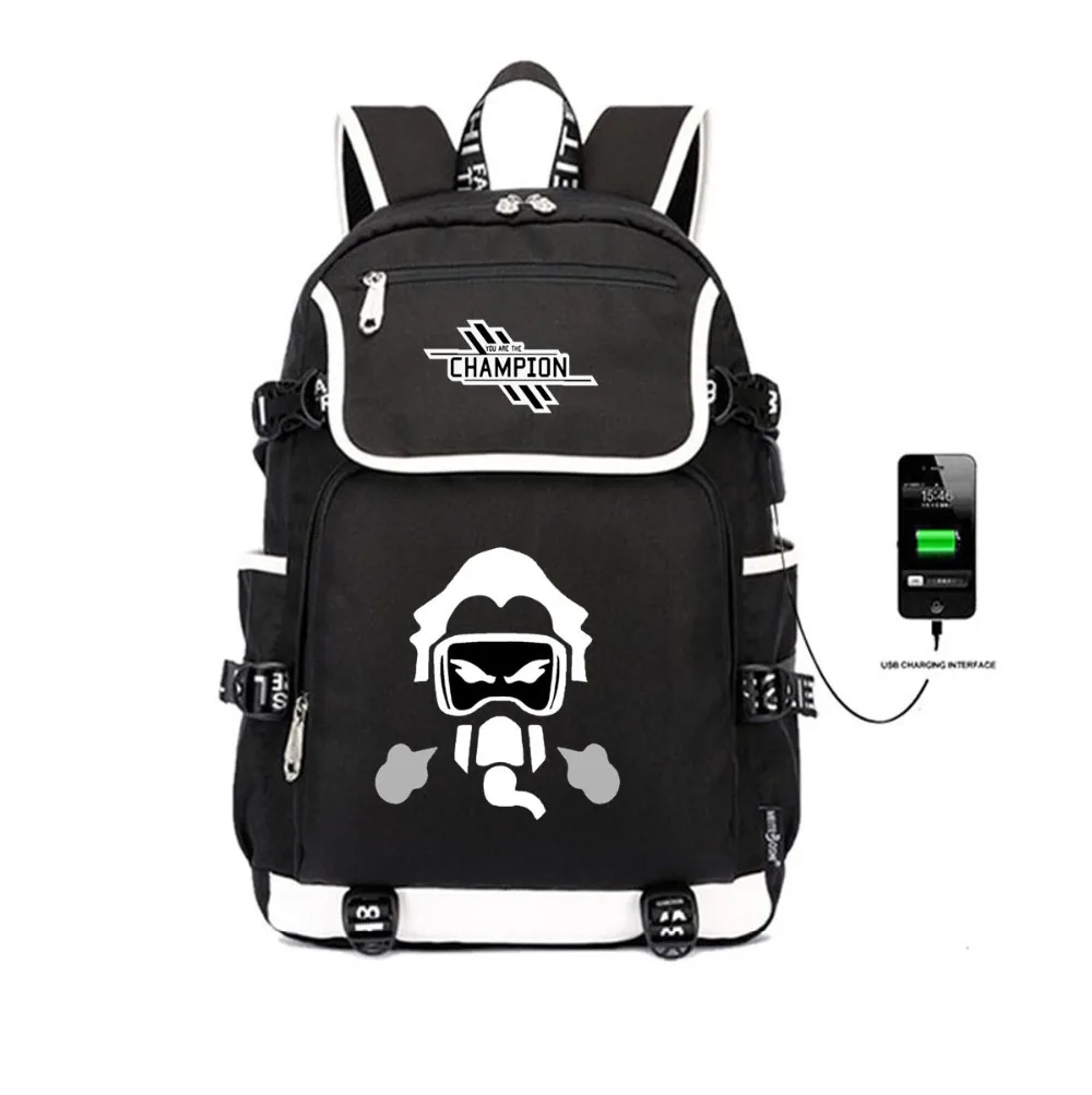 Игры Apex Legends рюкзак USB рюкзаки с зарядным устройством Студенческая Книга сумка рюкзаки для женщин и мужчин подростков плечо дорожная сумка для ноутбука сумка