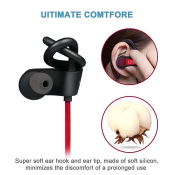 

2020 LESHP Anti-sweat Sport Ear Type Stereo Music Wireless Earbud Hands-free Headphone Headset For Running Gym