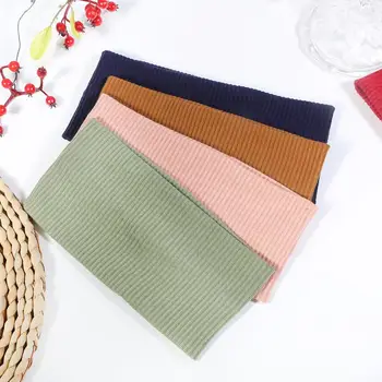 

Fashion Retro Ribbed Colour Hair Band Flat Stretch Solid Color Headband For Women Girls Hair Band Headwear Hair Accessories