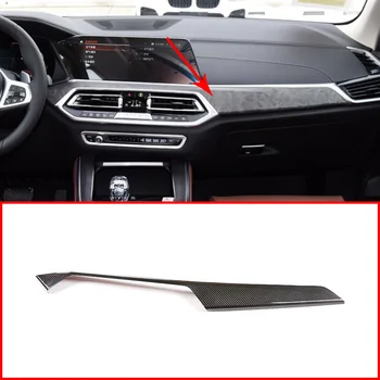 

100% Real Carbon Fiber Car Interior Center Control Decoration Panel Cover Trim Accessories For BMW X5 X6 G05 G06 2019 2020