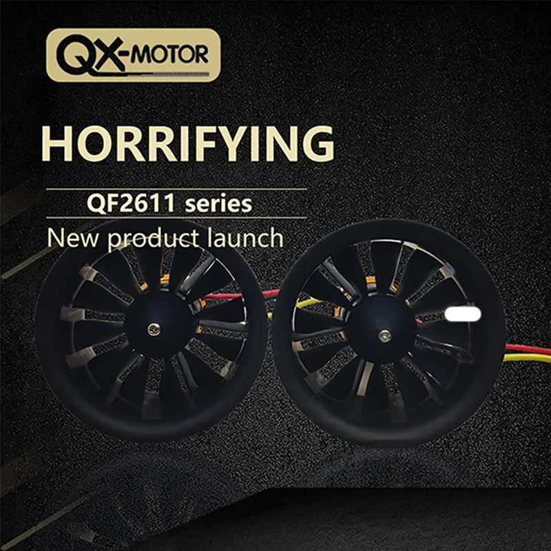 QX-MOTOR 50 мм EDF 12 лопастей вентилятор воздуховод EDFwish Brshless двигатель 3-4S для FMS RC самолет EDF вертолет