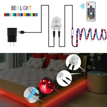 Инфракрасный motion RGB 5050 светодиодные ленты с батарейным питанием для лестницы usb-кабель светильник для дома ТВ Подсветка Кухня Декор Ночной светильник с 3 м