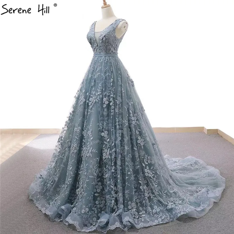 Grey And Blue Bridal Dress Factory Sale ...