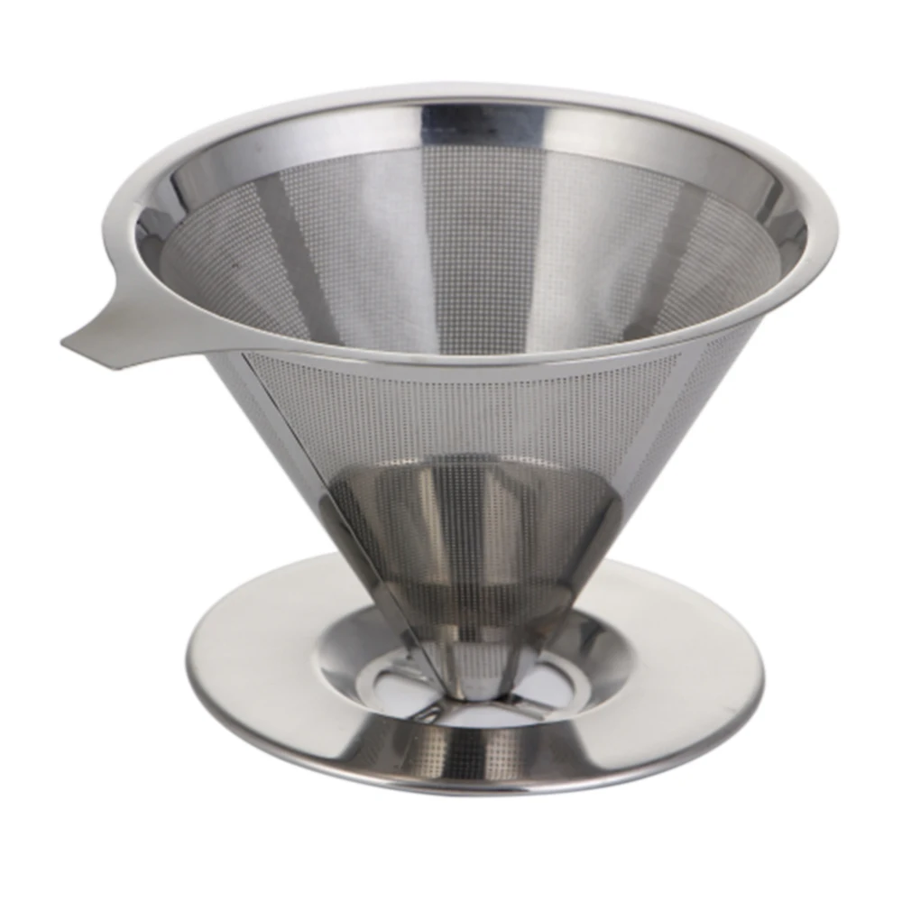 1pcs Pour Over Coffee Dripper with Cup Stand Cone Filter Reusable Coffee Filter new