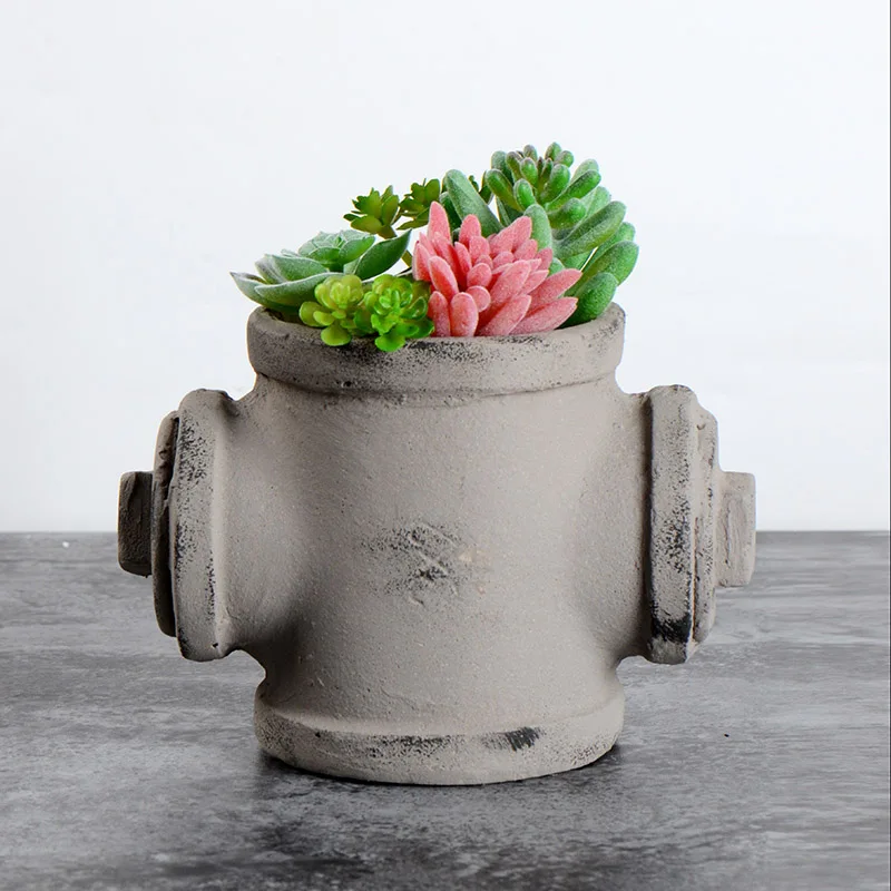 Nicole Resin Mold Succulent Plants Flower Pot Silicone Mould Handmade Pen Holder Desktop Decoration Tool