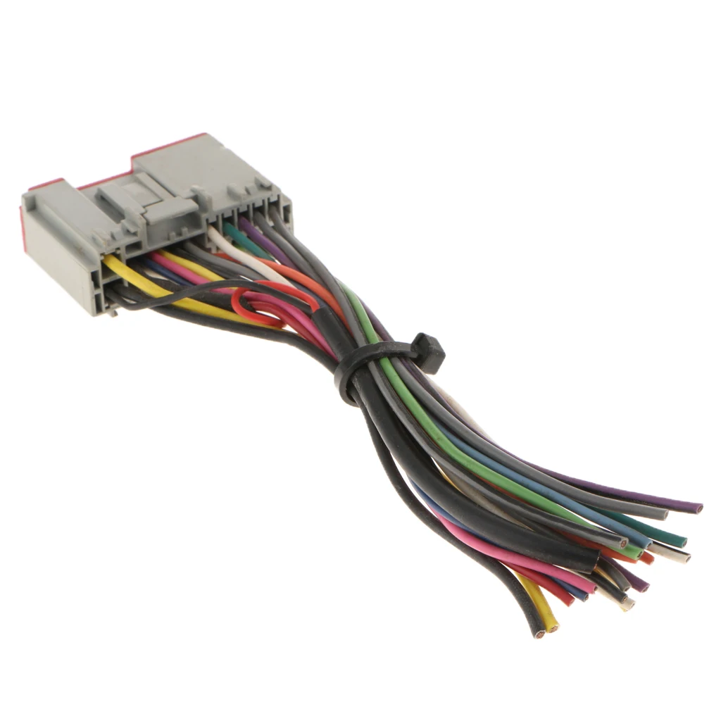 1 Pcs Car Stereo Radio ISO Wire Harness Adapter Connector For Ford/Hyundai/Lincoln/Honda/BMW Etc 155x45mm