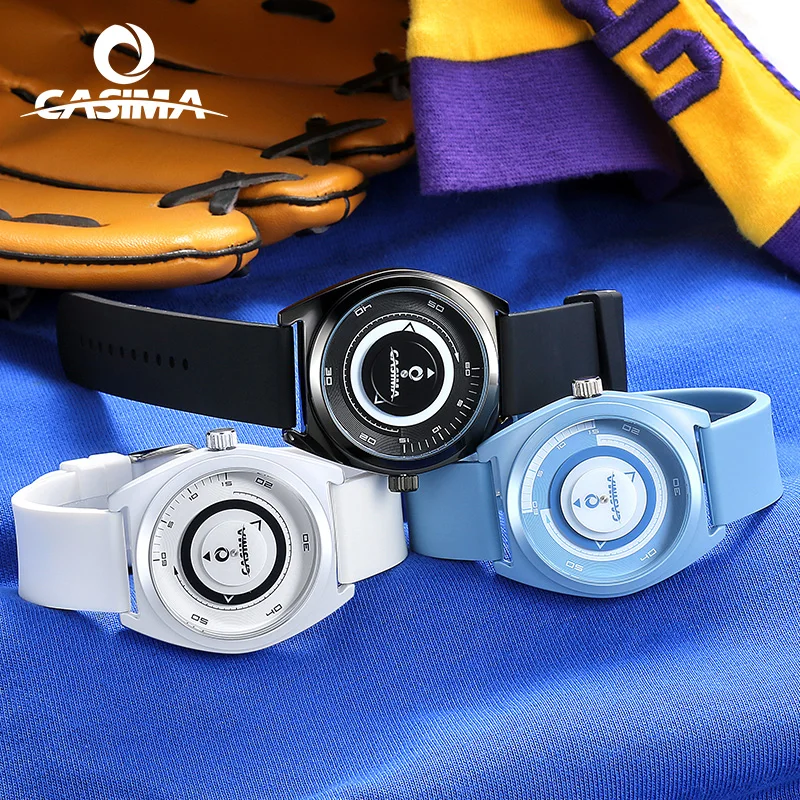 цена CASIMA Роскошные Брендовые Часы мужские модные классические спортивные мужские кварцевые наручные часы с силиконовым ремешком водонепроницаемые # CS2105