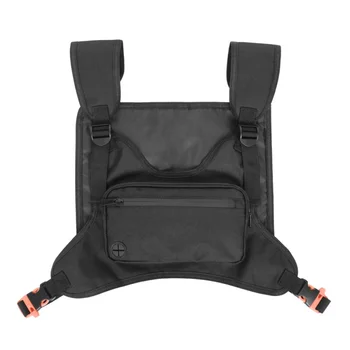 

Outdoor Sports Unisex Chest Bag Multi-function Waterproof Chest Rig Pack Streetwear Hip-Hop Mobile Phone Storage Backpack