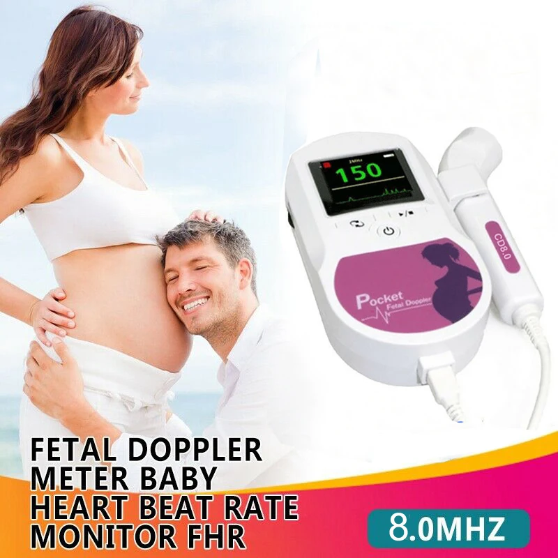 Карманный фетальный допплер TFT Baby Sound C1 8 МГц детектор сосудистого сердцебиения