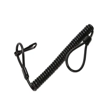 

1Outdoor Multi-tool Tactical Spiral Lanyard Fiber Elastic Retractable Anti-lost Waist Hanging Retention Rope Keys Pistols