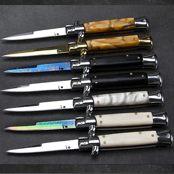 

9.2'' Knives Folding Pocket Knife Outdoor Survival Knife 440C Titanium Combat Camping Rescue Hunting Knives Utility Multi Tools