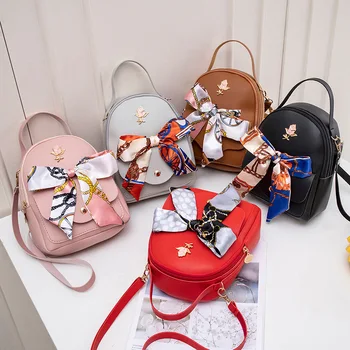 

Women's Small Bag Fashion Silk Scarf Shoulder Bag Handbag Metal Beauty Rose Decoration Mini Messenger Bag Clutch